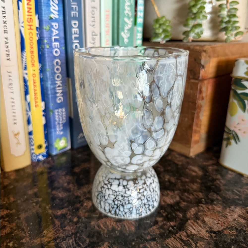 Hand Blown Confetti Glass Vase